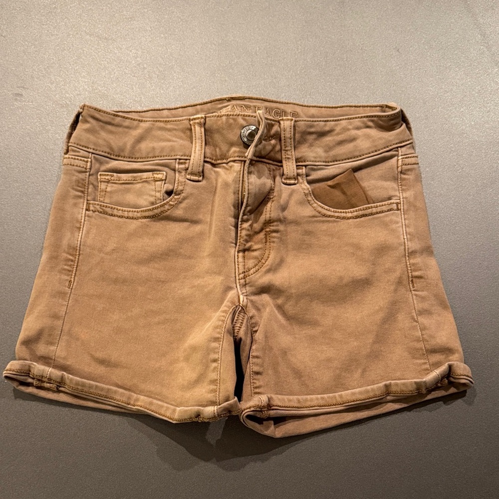 American Eagle Outfitters Tan Jean Shorts